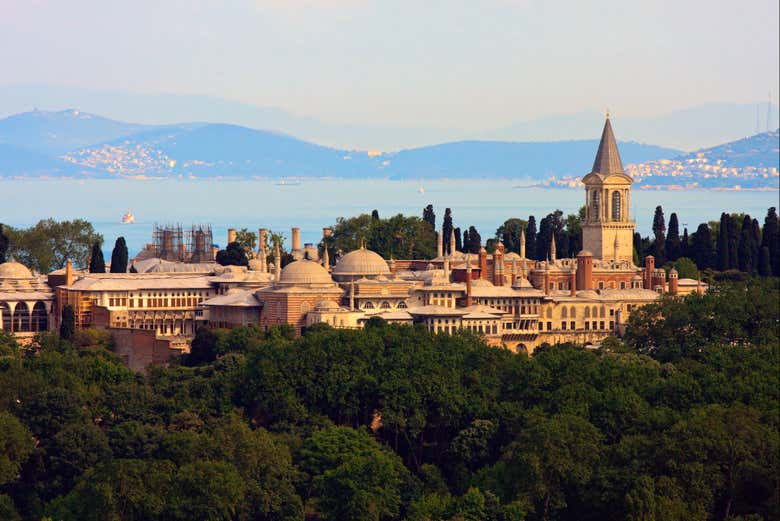 Vue panoramique sur le palais de Topkapi