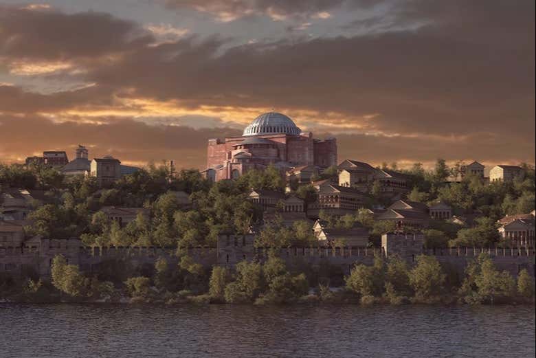 Sainte-Sophie dans l'ancienne Constantinople