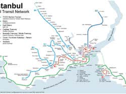 Plan des transports d'Istambul