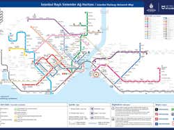 Plan du métro et du tramway d'Istanbul