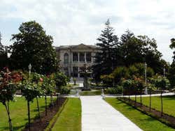 Le palais Dolmabahçe, le parc