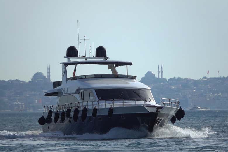 Vue depuis le bateau sur le Bosphore